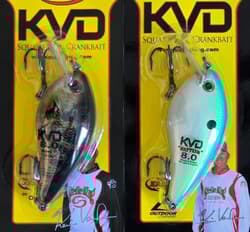 3-Strike King KVD 8.0 Magnum Squarebill Crankbaits 4-1/2" 1-1/8 oz Depth 3-7 ft - Thumbnail 3