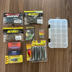 Bass Lure Bundle Lot Of 10 Including Berkley, Net Bait, Booyah, Strike King  NEW - Thumbnail 1