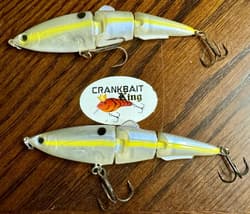 2 Strike King Sexy Swimmer Jointed Swimbait Fishing Lure no Sebile Magic Swimmer - Thumbnail 2