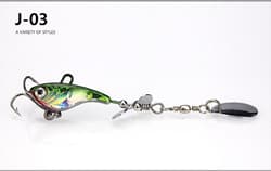 4PCS Metal VIB Fishing Lures 11g 8.8cm Spinnerbait Spoon Jigs Artificial Swim - Thumbnail 4
