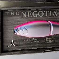 2 Lot LIMITED Roman Made Negotiator JDM Japan Glide wood swimbait rare lure NIP - Thumbnail 6