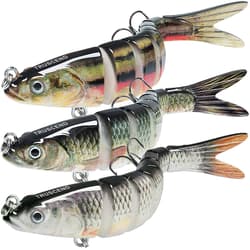TRUSCEND Easy Catch Swimmax Fishing Lure: Noisy, Vibrating, Segmented Swimbait - Thumbnail 1