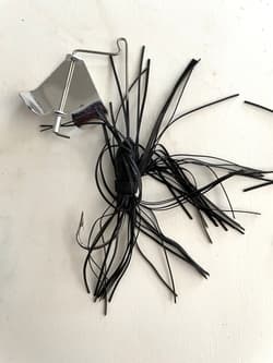 BUZZBAIT LURES Lot-4 Mixed Colors Bass Fishing w Hand-Made Cases Black Yellow - Thumbnail 3