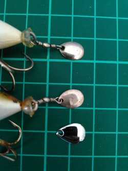 Tiny Colorado Blade 0 Silver  Hopper S Per Frog Crap Shooter Hellbender Catfish - Thumbnail 6