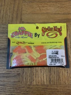 Mr. Crappie Strike King 2” Joker Osage Orange Glow - Thumbnail 1
