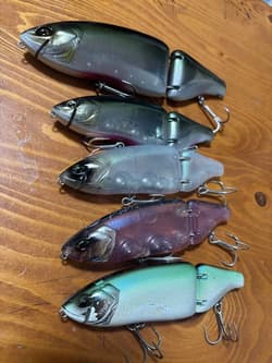 DRT Tiny Crash Custom Crankbait 4pcs Low & Hi Colors Used - Thumbnail 1