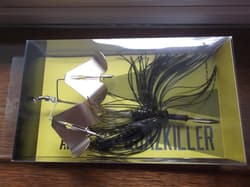 HM Custom Lures Teckel Quazkiller Twin Buzzbait 1/2oz. 06 Black Gold Updraft - Thumbnail 5
