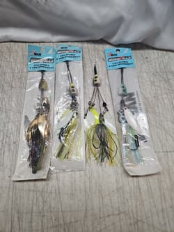 4 Z MAN QUADZILLA Collapsible 4 Arm Spinnerbait Umbrella Rig Fishing Lures  - Thumbnail 1