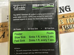 SPRO SWIMBAIT 80 Floater 8" GHOST AYU COLOR SSB80Z1FGA NIP FISHING LURE - Thumbnail 3