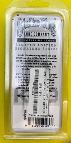 Vintage Rare NOS Strike King Kevin VanDam“AUTOGRAPHED”KVD Limited￼ Crankbait ￼ - Thumbnail 3