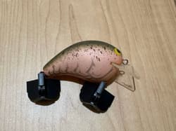 MPB LURES Wild Bison Crankbait Foggy Piggly - Used, Handmade, Bass Fishing - Thumbnail 2