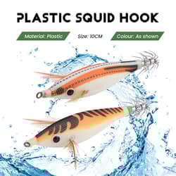 8Pcs 9.6G 10cm Luminou Jig Fishing Wood Shrimp Cuttlefish Jigs3532 - Thumbnail 4