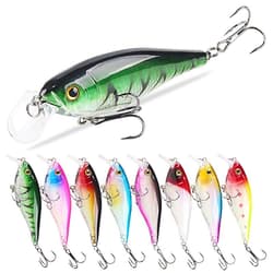 8PCS Minnow Fishing Lure 12g Hard Trolling Sinking Swimbait Saltwater Isca Bass - Thumbnail 1