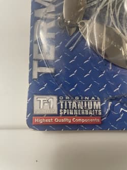 Original Terminator T-1  Titanium Double Willow Spinnerbait 1 Ounce Cal I Green. - Thumbnail 2