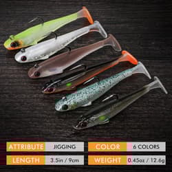 Ultra-Realistic 3.5'' Soft Swimbaits - Ideal for Crappie, Walleye & Pike Fishing - Thumbnail 8