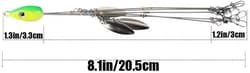 4Pack Premium18G 5 Arm Alabama Rig Head Umbrella Fishing Group Lures Bass Swimmi - Thumbnail 5