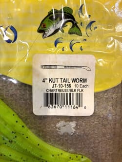 Gary Yamamoto Cut Tail Worm 4 - Thumbnail 3