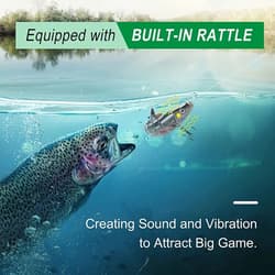 Fishing Lures 8-Segments Fish Bass Minnow Swimbait Tackle Hook Bait Pack of 5 - Thumbnail 4