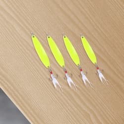 4 Pcs Glow in The Dark Fishing Lures Artificial Bait Accessories - Thumbnail 7