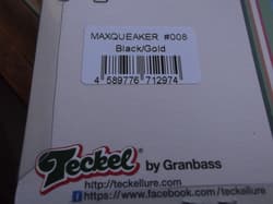Teckel Maxqueaker Squeaky Buzzbait 1/2oz. 008 Black Gold Squeaky Dolphin - Thumbnail 3