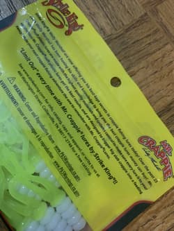 Mr. Crappie Strike King 2” Joker Refrigerator White Glow-BRAND NEW-SHIPS N 24HRS - Thumbnail 5