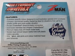Zman 1/2oz Chatterbait Mini Max Bladed Jig Lure - GOLDILOCKZ Fishing Lure - Thumbnail 5
