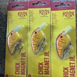 Lot of 12 New Assorted Strike King Chick Magnet  JR Crankbait Fishing Lure - Thumbnail 4