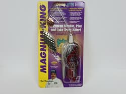 Strike King Bob Mehsikomer MAGNUM KING 2 oz HUGE! Spinnerbait White - Thumbnail 1