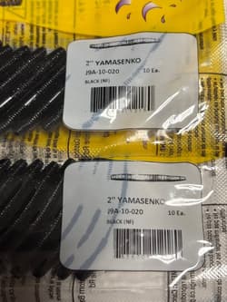 Gary Yamamoto Worm Set Yamasenko 2 Black - Thumbnail 2