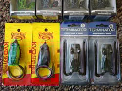 LUNKERHUNT LUNKER FROG STRIKE KING KVD SEXY FROG TERMINATOR FISHING LURES LOT - Thumbnail 3