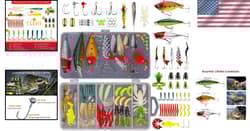 Complete 78-Piece Fishing Lures Assortment with Fishing Accessories & Tackle Box - Thumbnail 2
