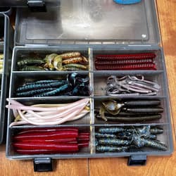 Worm Set Gary Yamamoto and others Black Bass - Thumbnail 3