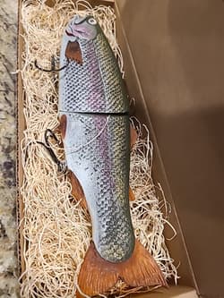 🔴Hinkle Trout 🔴Swimbait Painted Andrew Rare Fishing Lure 11 Glide 🔴 - Thumbnail 5