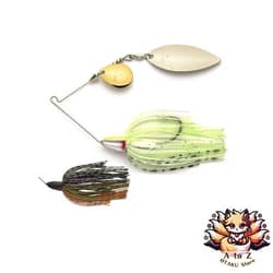 NEW Keitech T-Bone Spinnerbait Tandem Willow TW 1/2oz #001 Black - Thumbnail 1
