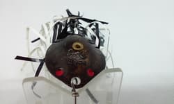 Vtg Lurh Jensen HERB'S Dilly BUZZ Spoon Black Buzzbait Topwater 5/8 Fishing Lure - Thumbnail 8