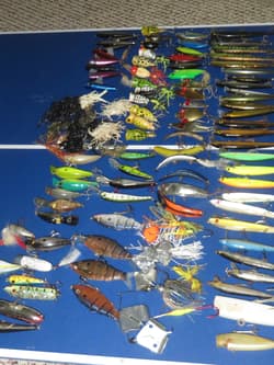 Huge Lot over 250 Lures Cordell Manns Rapala Rebel Strike King Lewis Creek Berkl - Thumbnail 12