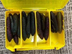 Depth worms 50+ bags + 5 tackle boxes + 2 box cases - Thumbnail 10