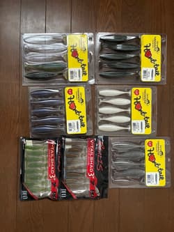 Gary Yamamoto Heart Tail, various Realis Worms - Thumbnail 1