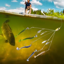 5 Arms Alabama Umbrella Rig Fishing Bass Kit Fishing Lures Rigs for Lures wit... - Thumbnail 7