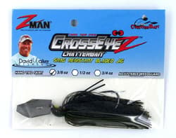 (6) Z-Man 3/8 Oz Crosseyez Chatterbait Fishing Lure Green Pumpkin CBCE38-03 New - Thumbnail 2