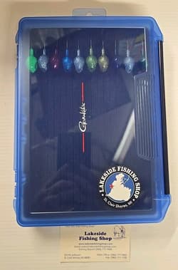 GAMAKATSU G-BOX JIG CASE #G3600SF & 10 1OZ ASSTD JIG HEADS FISHING ACCESSORIES  - Thumbnail 1