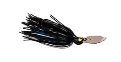 (6) Z-Man 3/8 Oz Crosseyez Chatterbait Fishing Lure Black / Blue CBCE38-02 New - Thumbnail 3