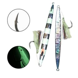 Slow Metal Pitching Falling Jigs Glow Speed Vertical Jigs Jigging Tuna Lures ... - Thumbnail 6