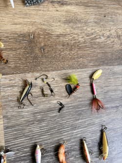 VINTAGE fishing Lure lot of 60 Plus+ Tackle Box+ Fishing Accessories - Thumbnail 17