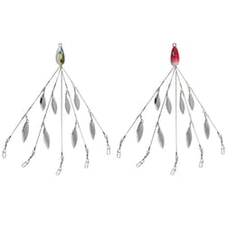 Umbrella Fishing Rig 5 Arms Alabama Rig Kit with Weedness Bait Lure Jigs Boat... - Thumbnail 4