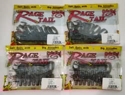 4 pkg Strike King Rage Ned Bug 2.5" Ned Rig Blue Craw Creature Bass Bait - Thumbnail 1