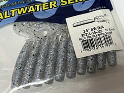 B New Gary Yamamoto 3.5 inch Ika Saltwater 2-pack of the same color 【BLUE - Thumbnail 3