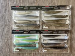 Duckett BD Subtle Tail 6inch Soft Plastic Swimbaits - 4 PACK FISHING LURE BUNDLE - Thumbnail 3