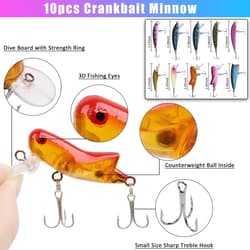 Lifelike Soft Swimbaits Feather Tail Lures Set - Thumbnail 6