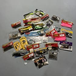 Lot Of Bass Fishing Baits Zoom Booyah VMC Bass Pro Powerbait Tubes Spinnerbaits - Thumbnail 1